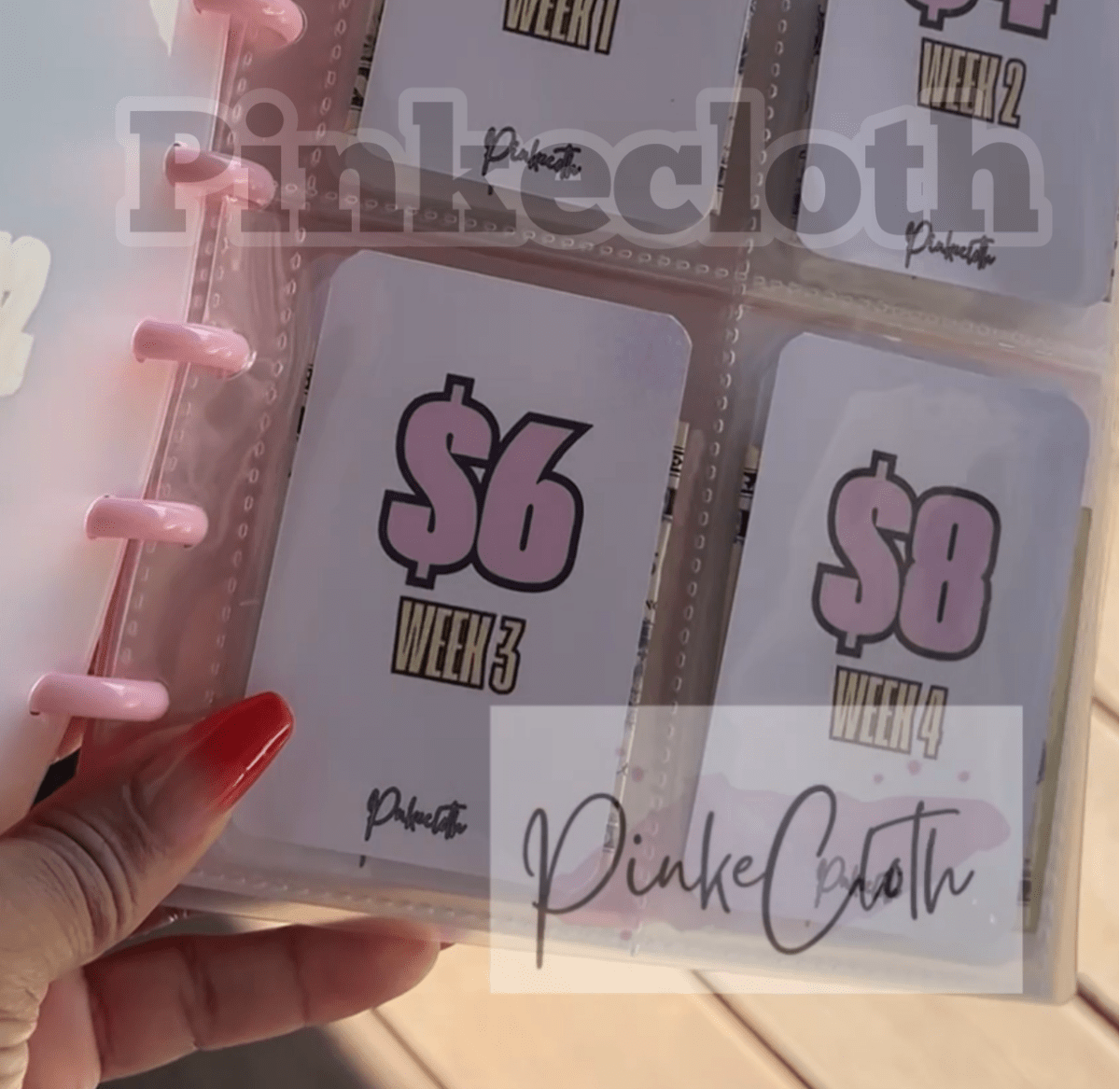 : 52 Week Savings Challenge Binder 2026 - Save $2800 | PinkeCloth - PinkeCloth