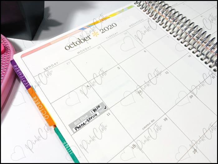 Bill Due Gray Budget Stickers | Minimalist Planner Pay Bills Debt 22 Count