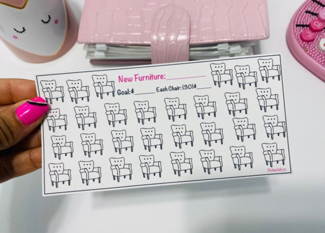 Printed A6 New Furniture Savings Challenge