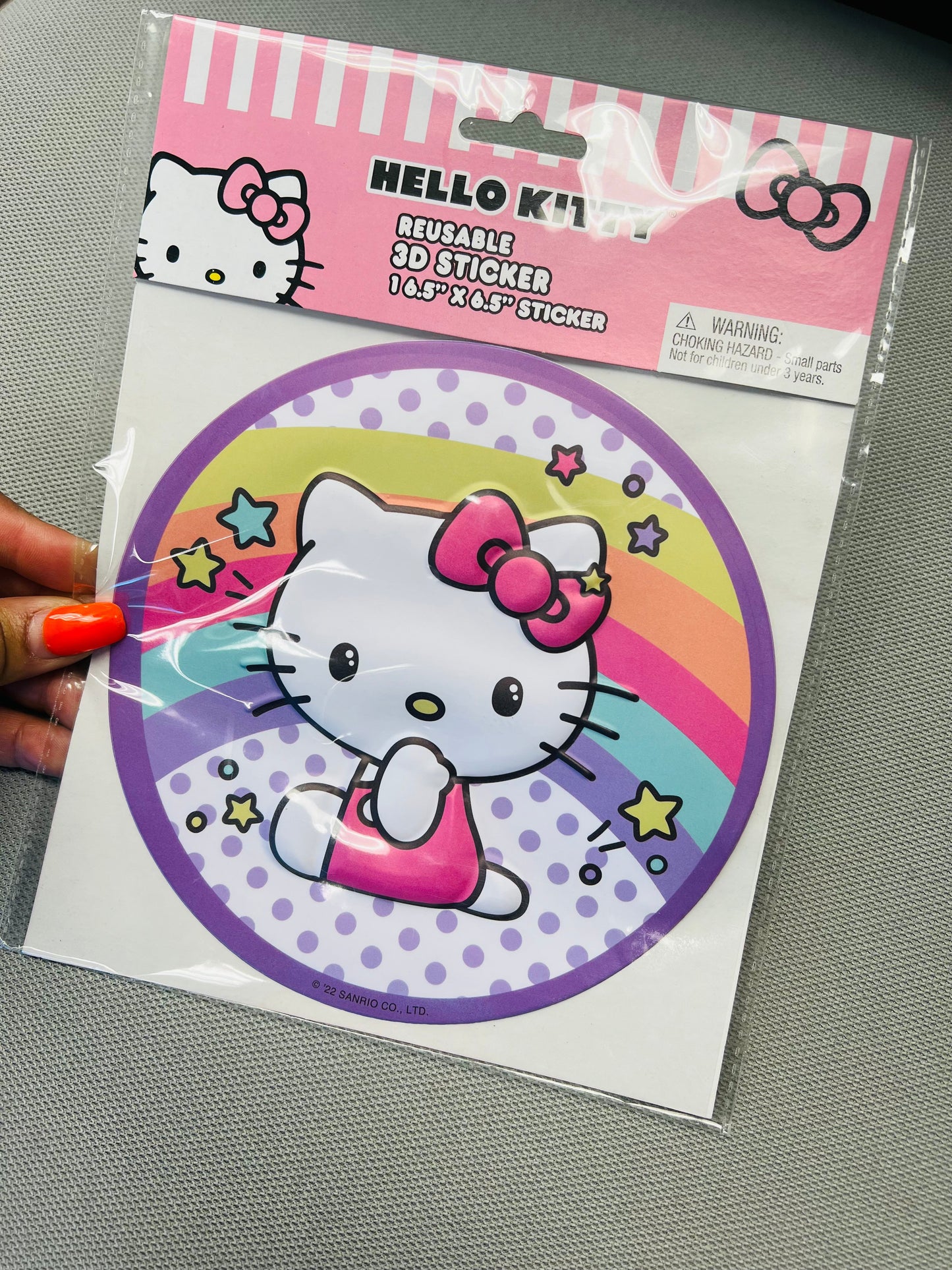 Reusable Hello Kitty Star 3D Sticker
