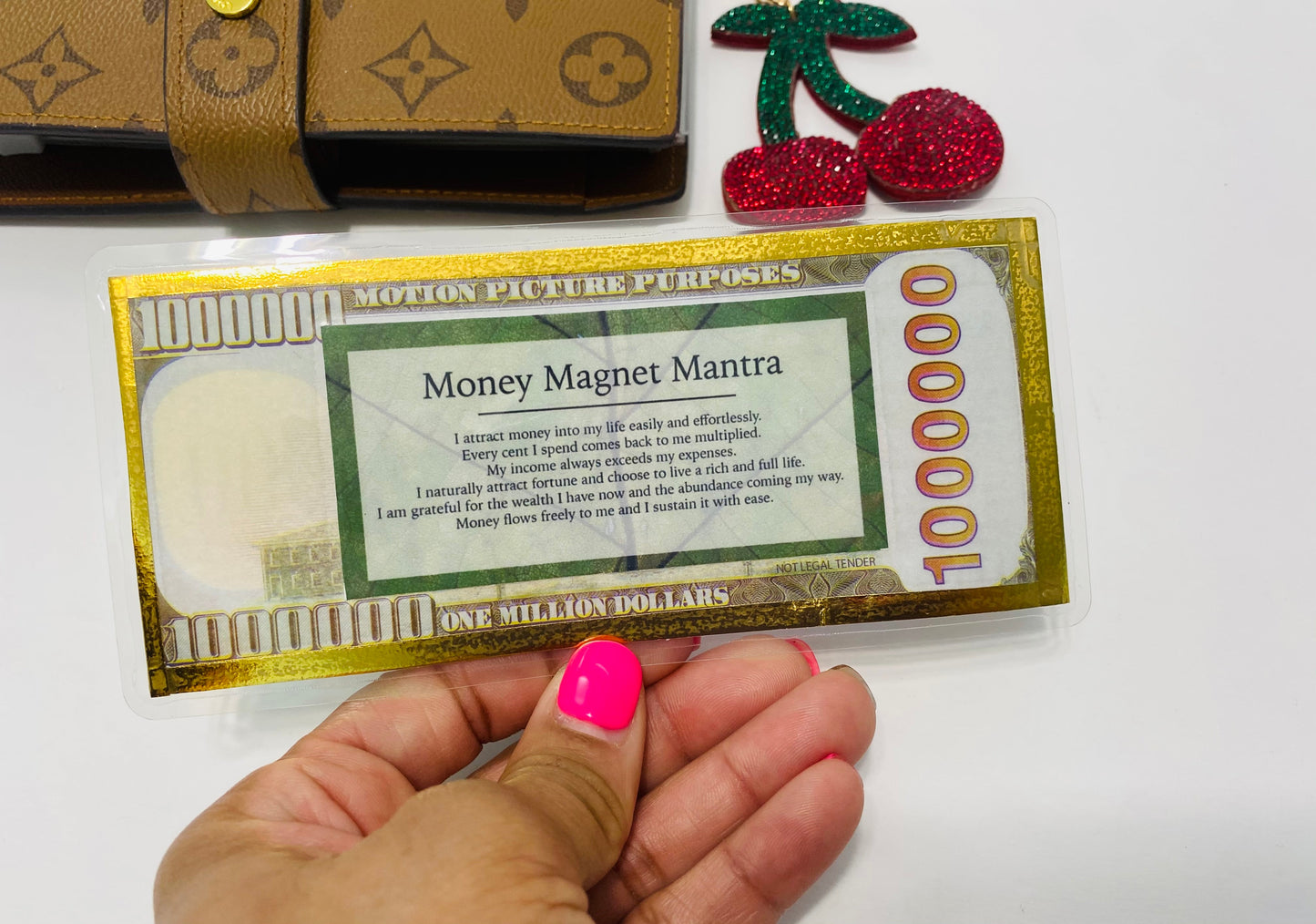 1 Million Manifest Money Mantra Gold Bill | Prop Money Manifestation Attraction