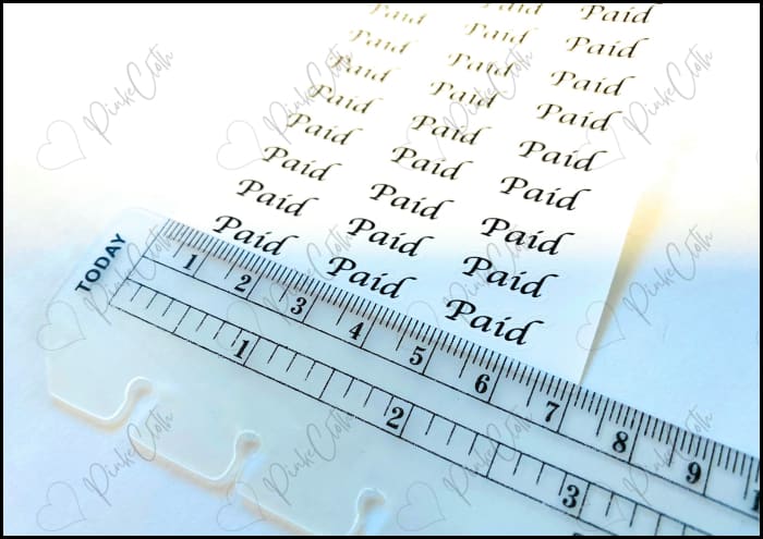 Paid / Budget Stickers | Planner Bills Paid Paycheck 24 Count