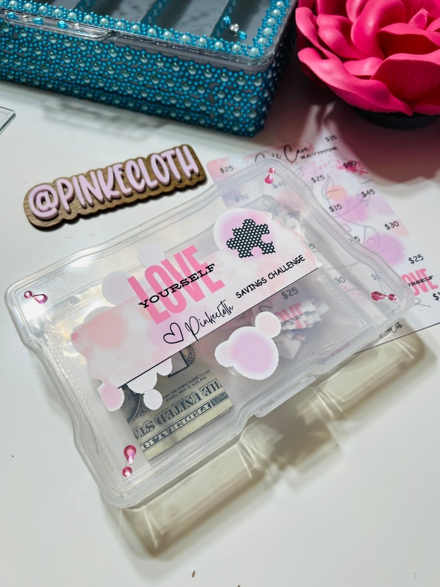REUSABLE Love Yourself Challenge | Savings Box - PinkeCloth