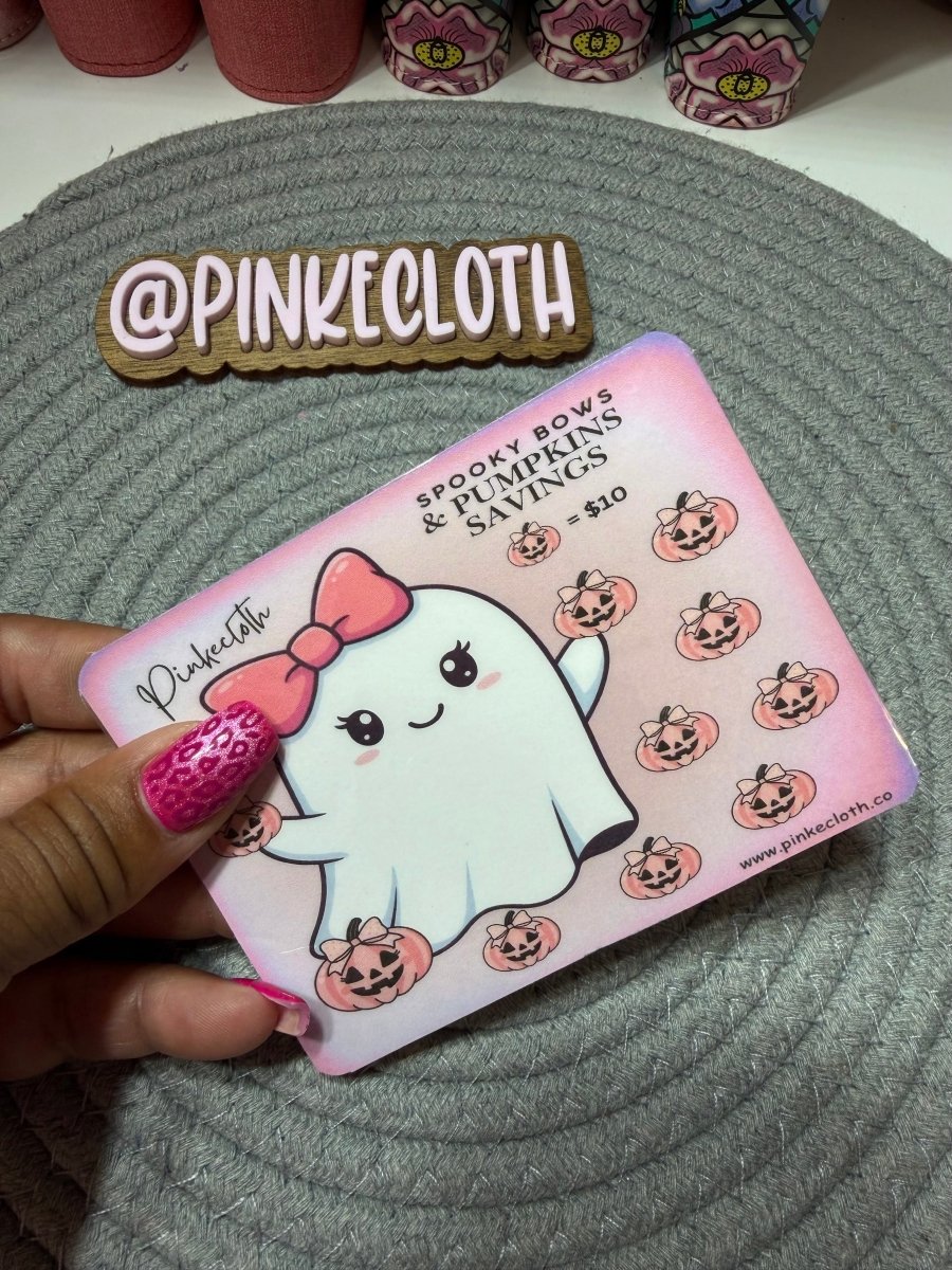 Spooky Bows and Pumpkins savings challenge - PinkeCloth
