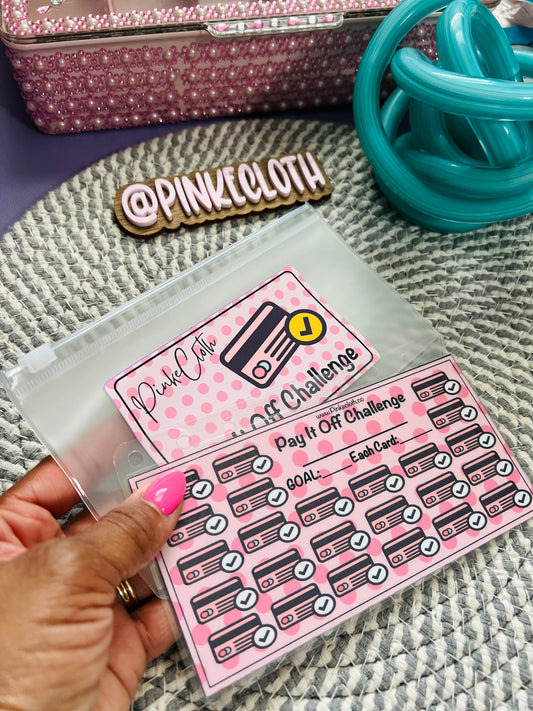 Handmade A6 Pay It Off SAVINGS CHALLENGE