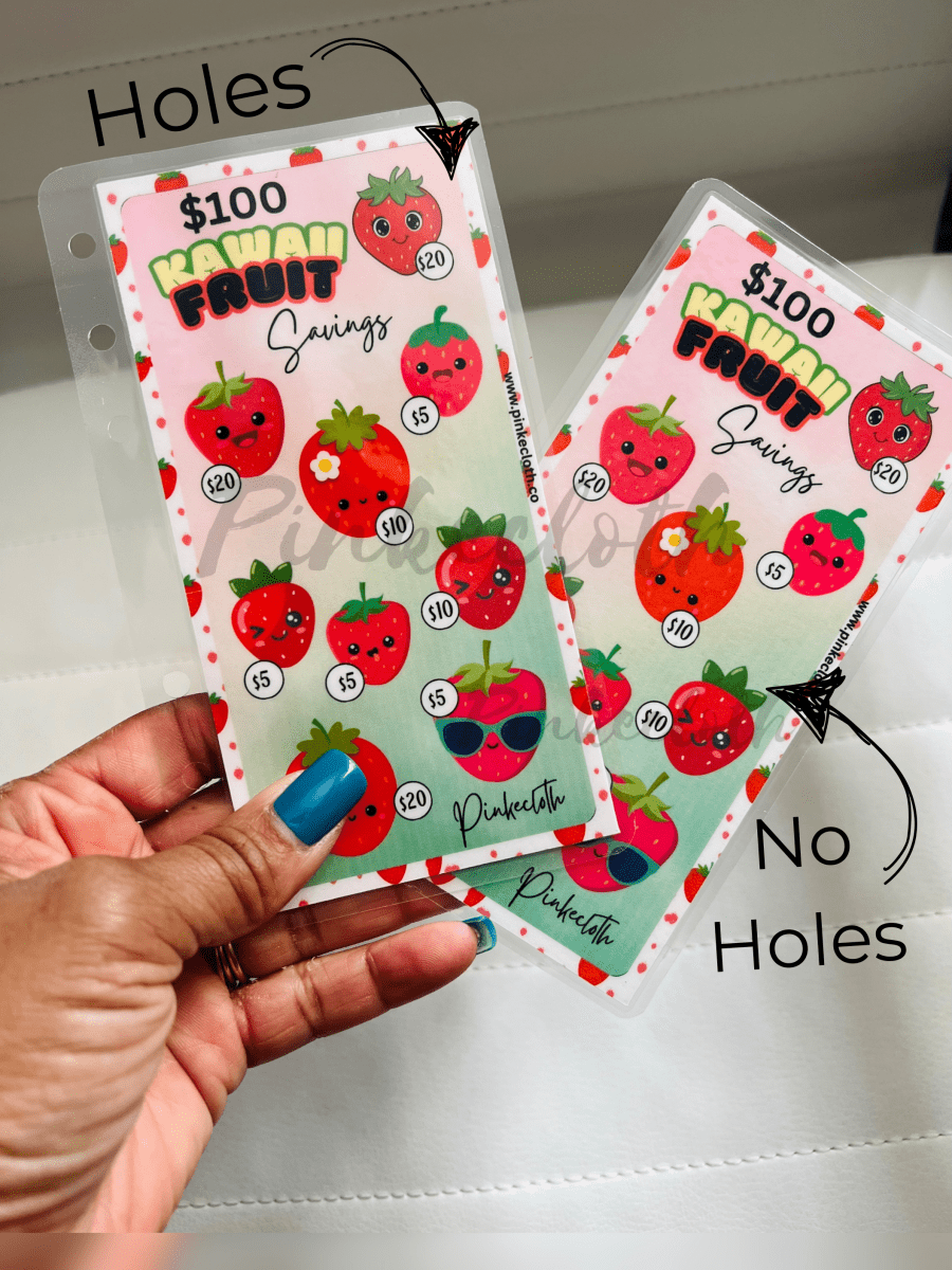 $100 Kawaii Fruit SAVINGS CHALLENGE - PinkeCloth