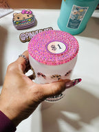 16oz Pretty Nails Glass Money Jar with Bling Lid - Save & Sip in Style - PinkeCloth