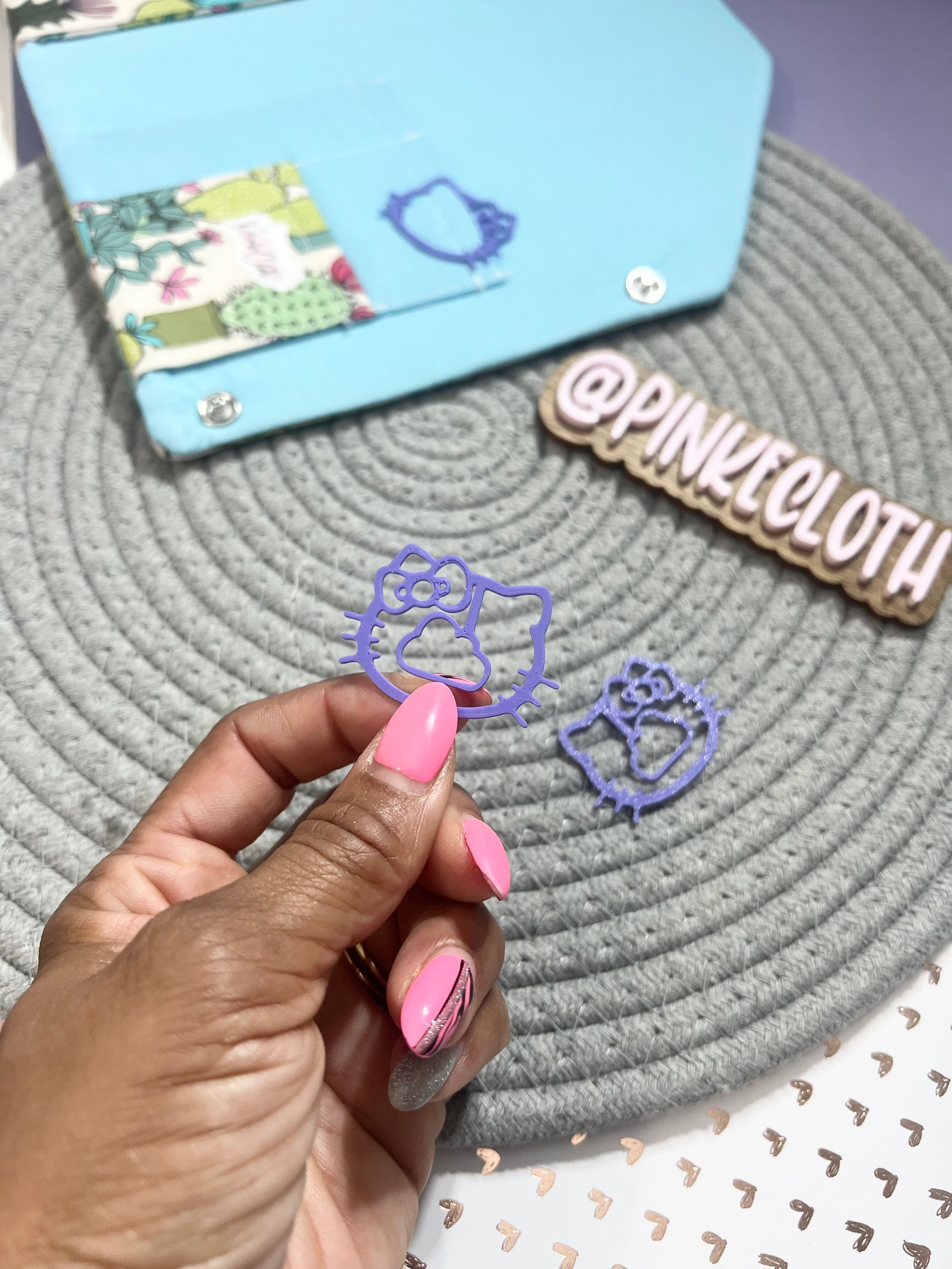 Kitty Cat Bow Bookmark Set