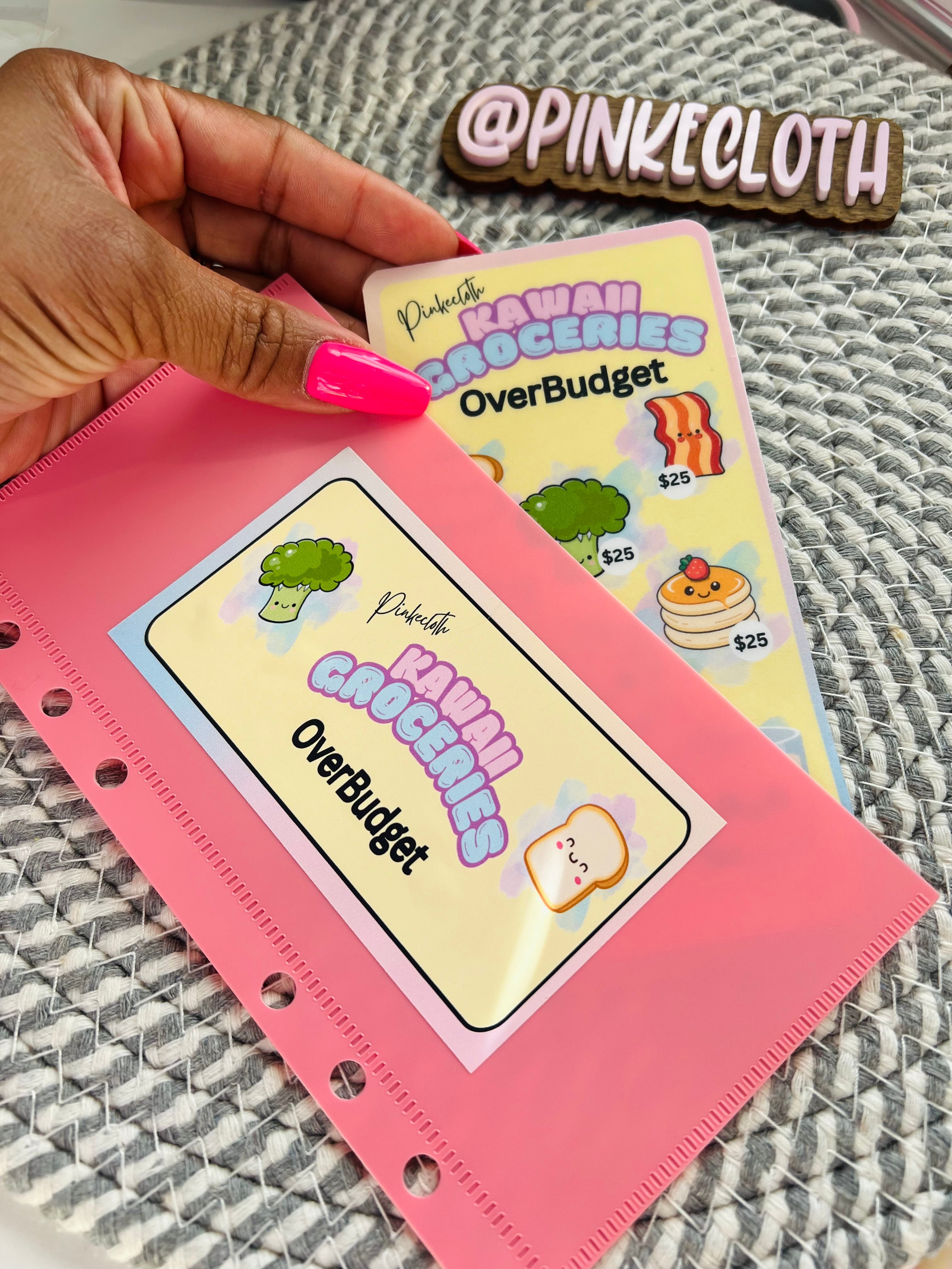 Kawaii Groceries Overbudget  Savings Challenge