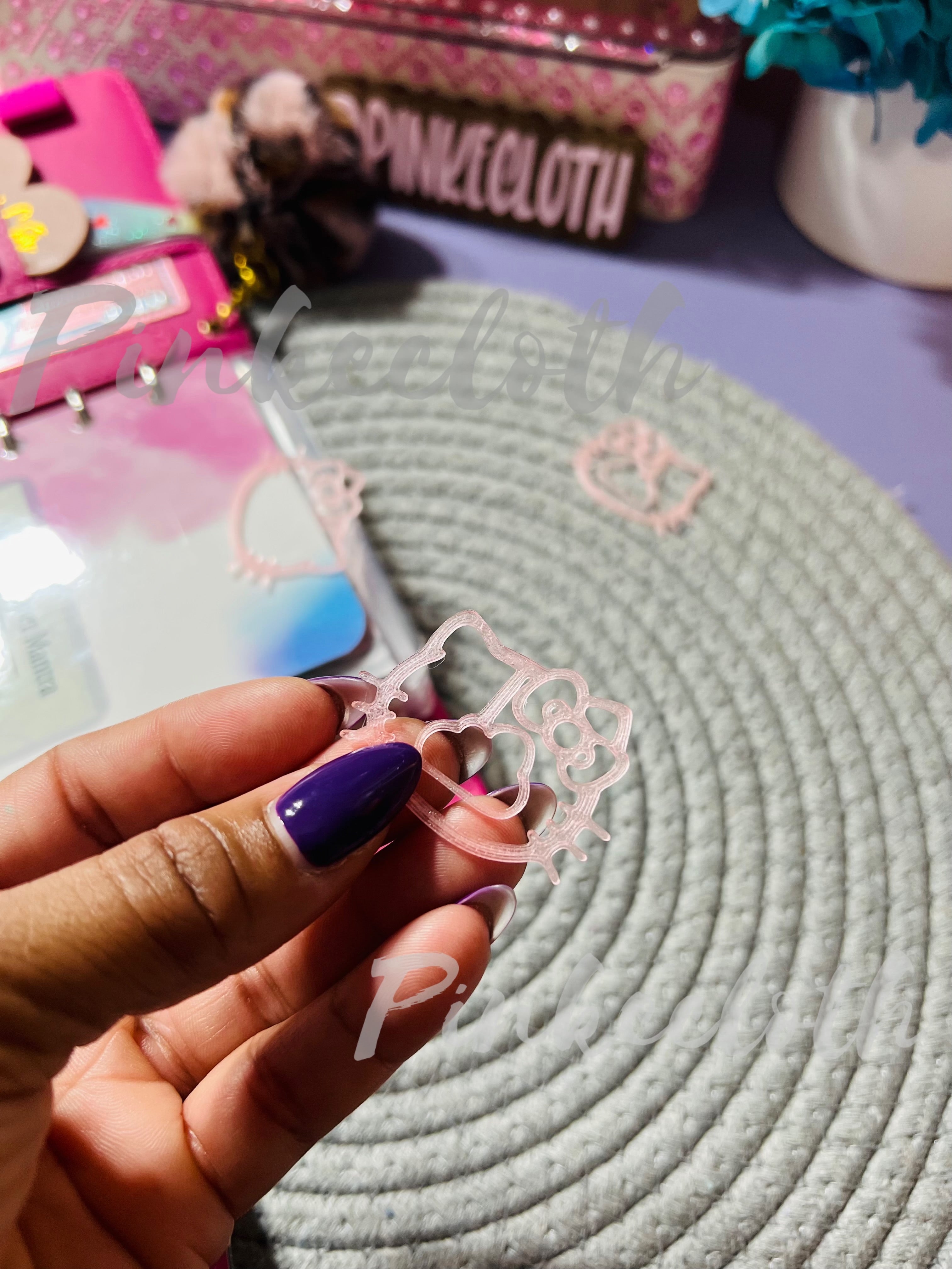 Kitty Cat Bow Bookmark Set