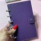Plum purple cash disc bound wallet for cash stuffing #budget 