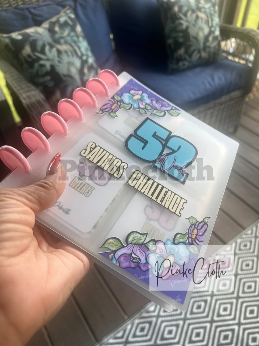 : 52 Week Savings Challenge Binder 2026 - Save $2800 | PinkeCloth - PinkeCloth