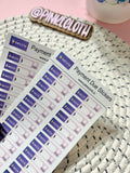 SEZZLE Payment Due Budget stickers  | planner stickers | 26 count