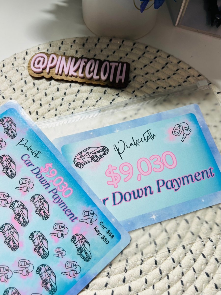 $9,030 Car Down Payment A5 savings Challenge - PinkeCloth