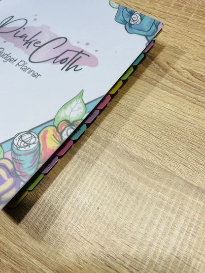 PRE-ORDER! PINKECLOTH™️ BUDGET PLANNER UNDATED Spiral bound 12 month planner (Full Colored)