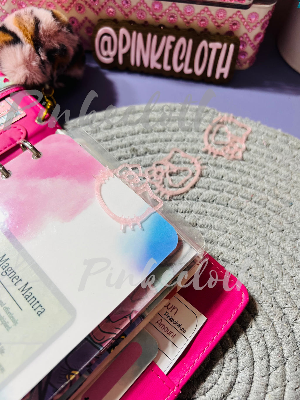 Kitty Cat Bow Bookmark Set