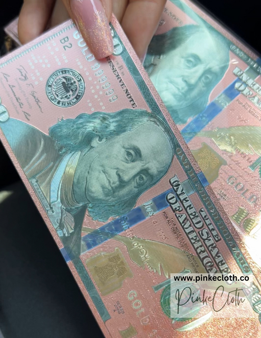 $100.00 PINK TONED prop money | MONEY ATTRACTION