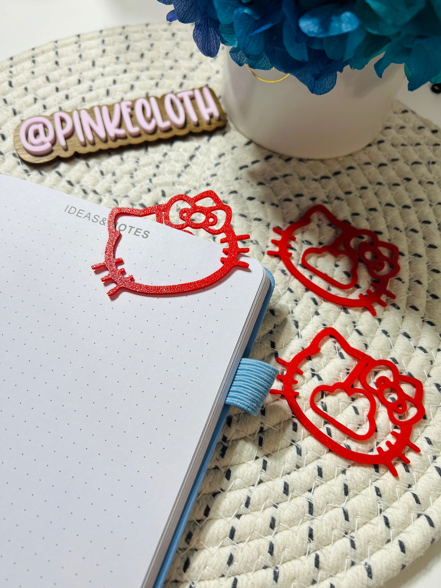 JUMBO Kitty Cat Bow Bookmark Set