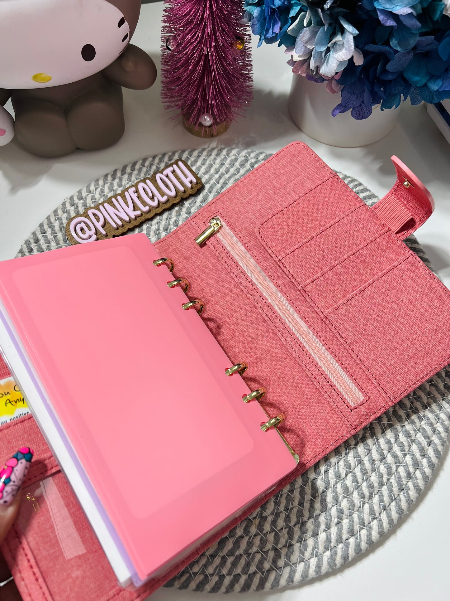 Linen Pink  A6 Cash Binder