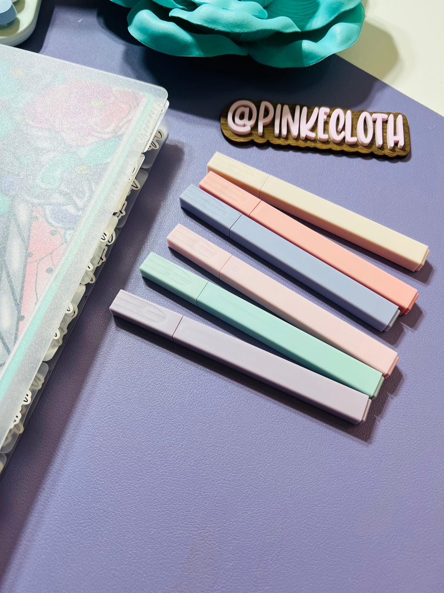 Aesthetic pastel 6ct Markers set