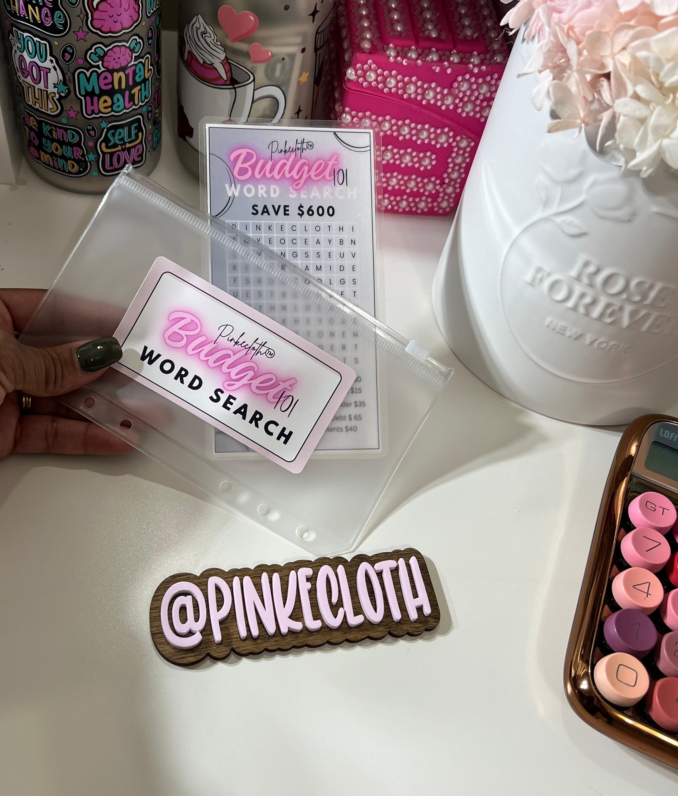 A6 savings challenge word search  Grey to save $600 with cash envelopes