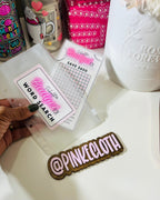 A6 savings challenge word search to save $600 with cash envelopes