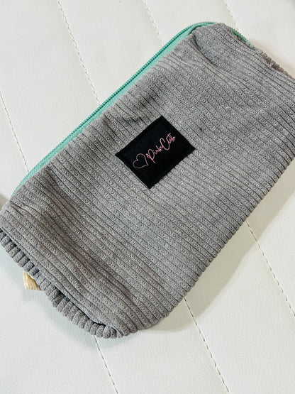 Corduroy Zipper Pouch