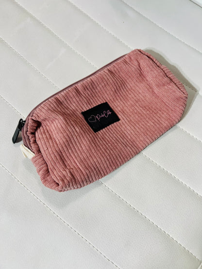 Corduroy Zipper Pouch