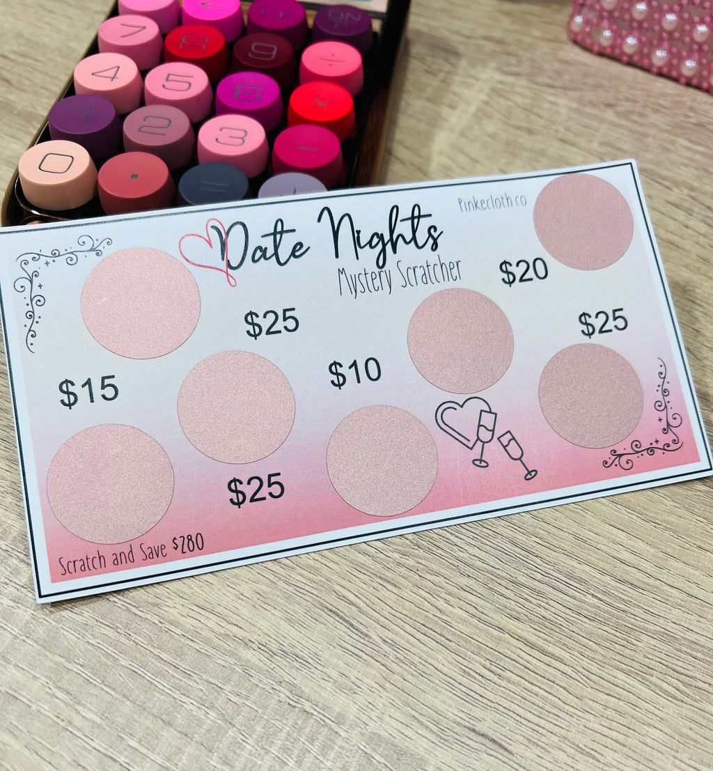 Date Night Scratch Off Savings Challenge | Save $280