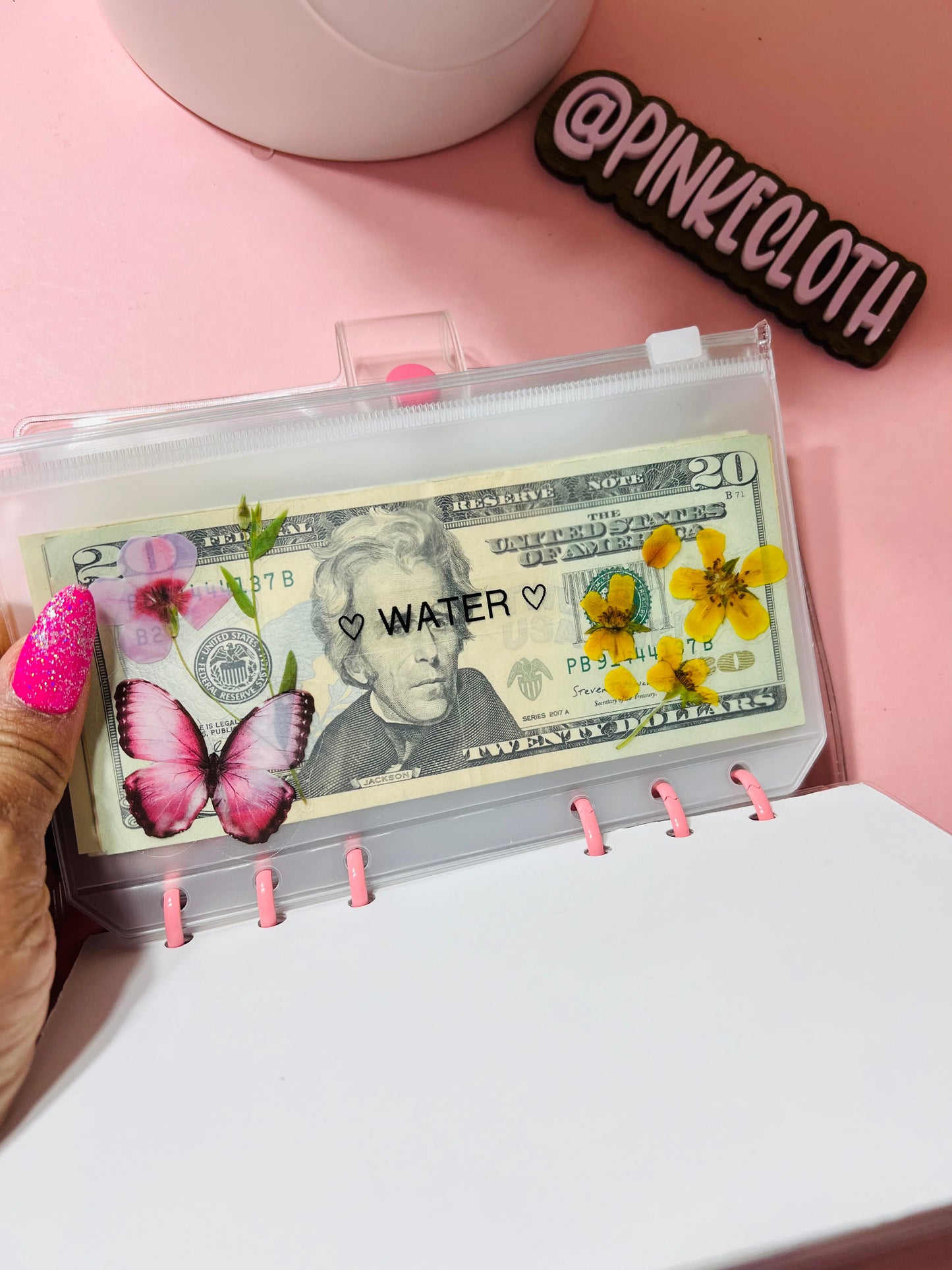 One month ahead savings binder. easy to use  cash stuffing pinkecloth.co