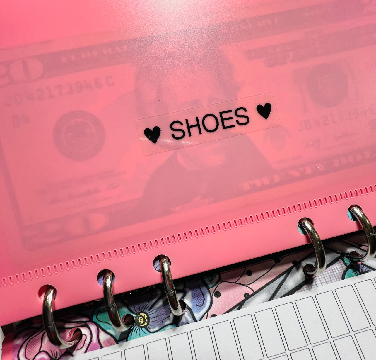 5 Custom Pink Cash Envelopes - Essential For Your Budget Binder Cash Envelopes