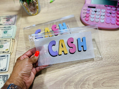 Clear Cash Vinyl Cash Envelope