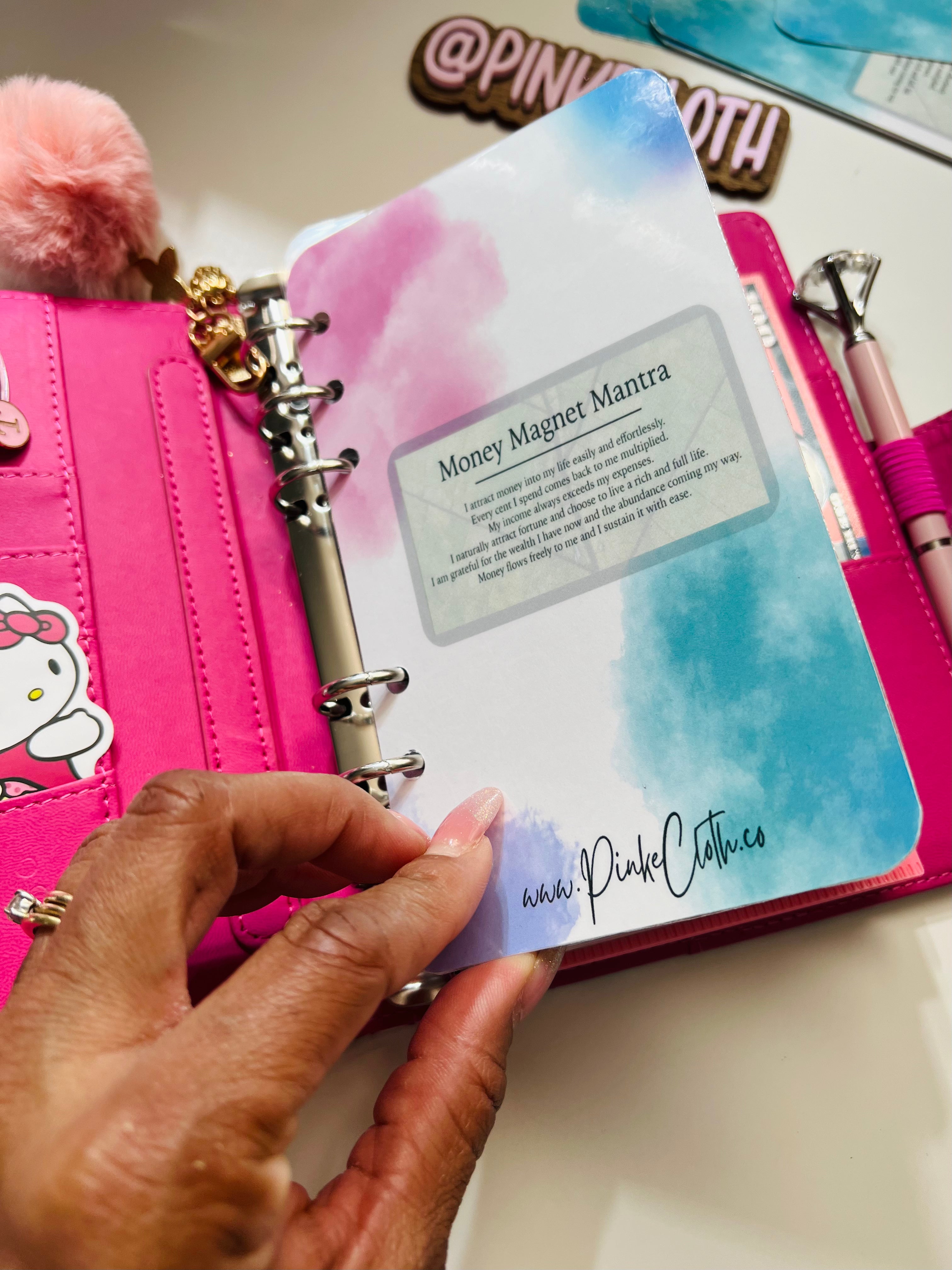 MONEY MANTRA (A6 SIZED ) DASHBOARD INSERT