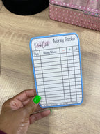 Large Colorful Reusable Money Trackers | (More Colors Available)