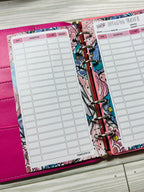 A6 Pretty Flowers Custom Budget Binder Set Budget Binder