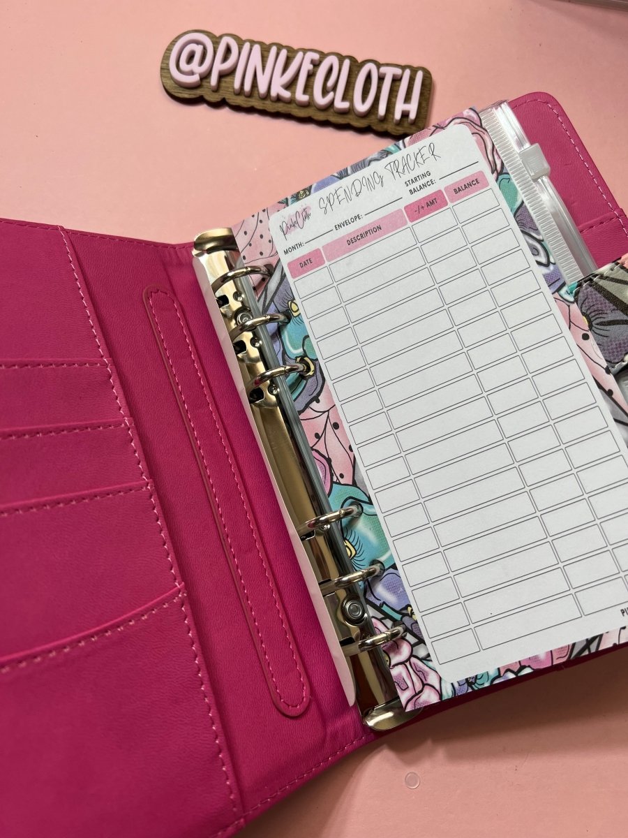 A6 Pretty Flower Binder Set (DIY) - Perfect for Sinking Funds, Cash System & Budgeting - PinkeCloth