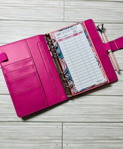 A6 Pretty Flowers Custom Budget Binder Set - Personalized Planner | PinkeCloth - PinkeCloth