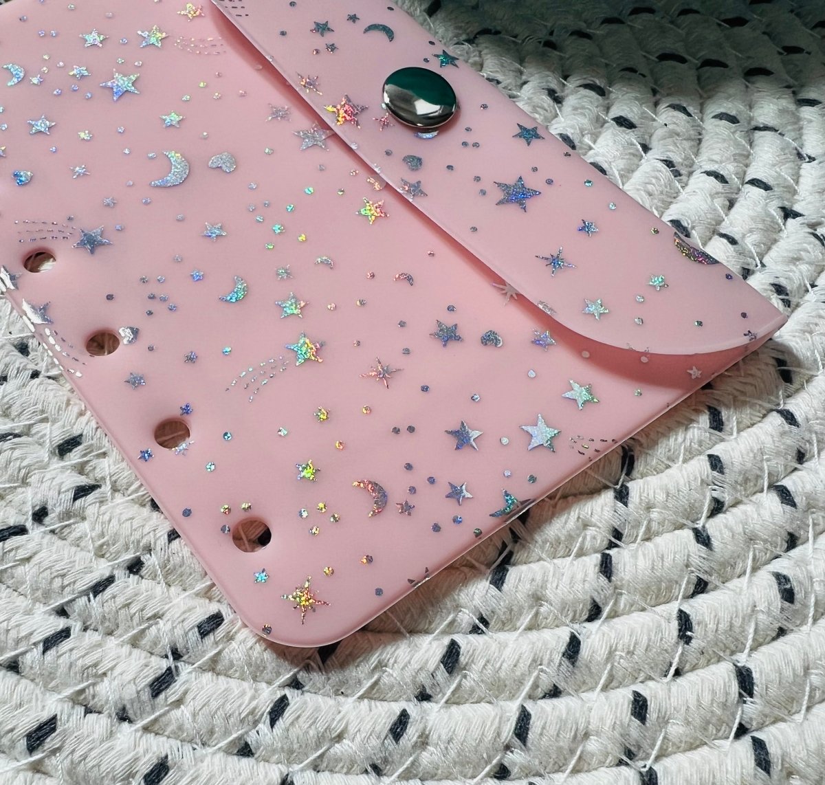 A7 Snap wallet vinyl envelope - PinkeCloth