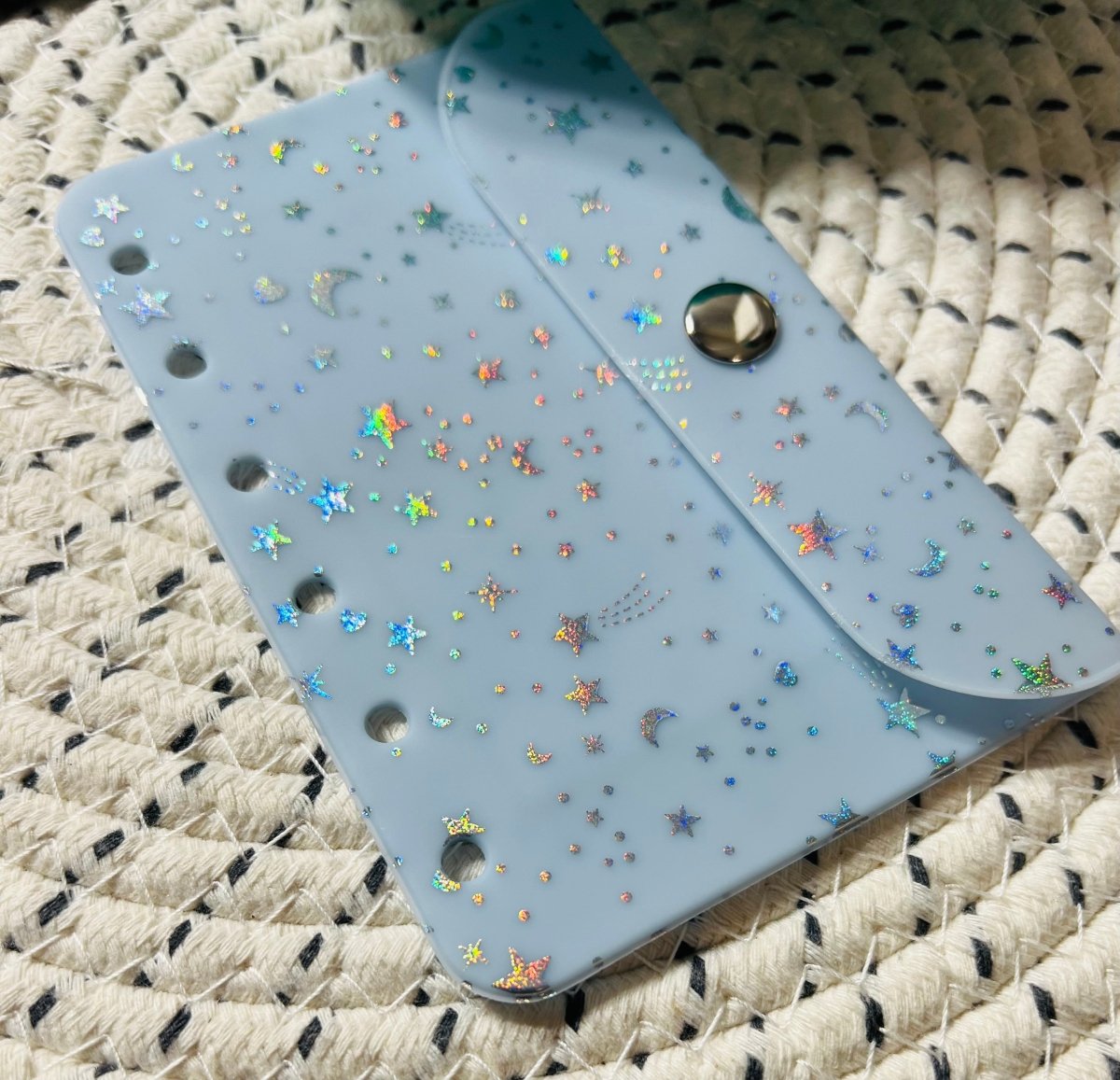 A7 Snap wallet vinyl envelope - PinkeCloth