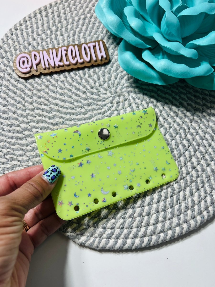A7 Snap wallet vinyl envelope - PinkeCloth