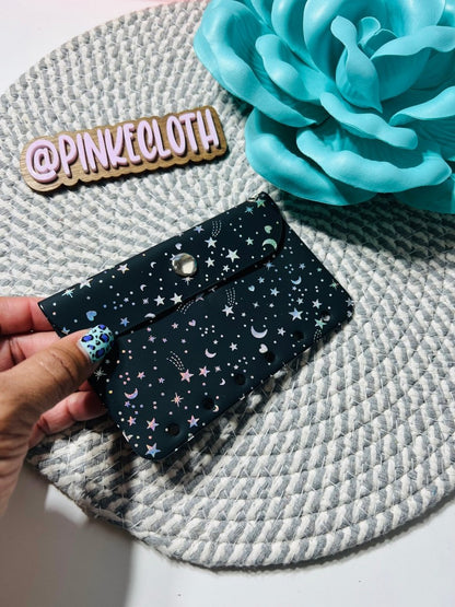 A7 Snap wallet vinyl envelope - PinkeCloth