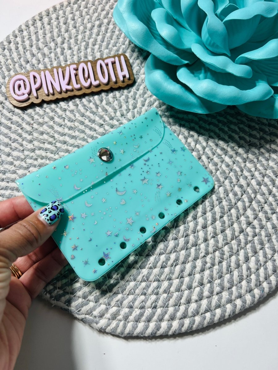 A7 Snap wallet vinyl envelope - PinkeCloth