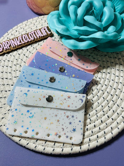 A7 Snap wallet vinyl envelope - PinkeCloth