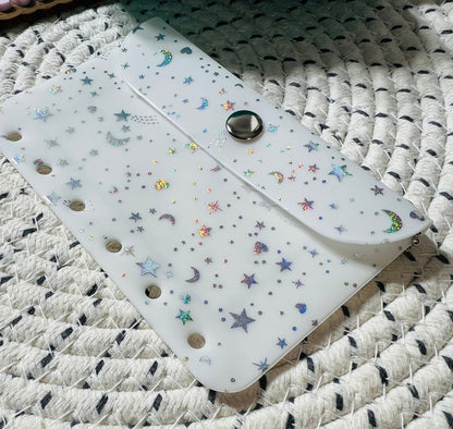 A7 Snap wallet vinyl envelope - PinkeCloth