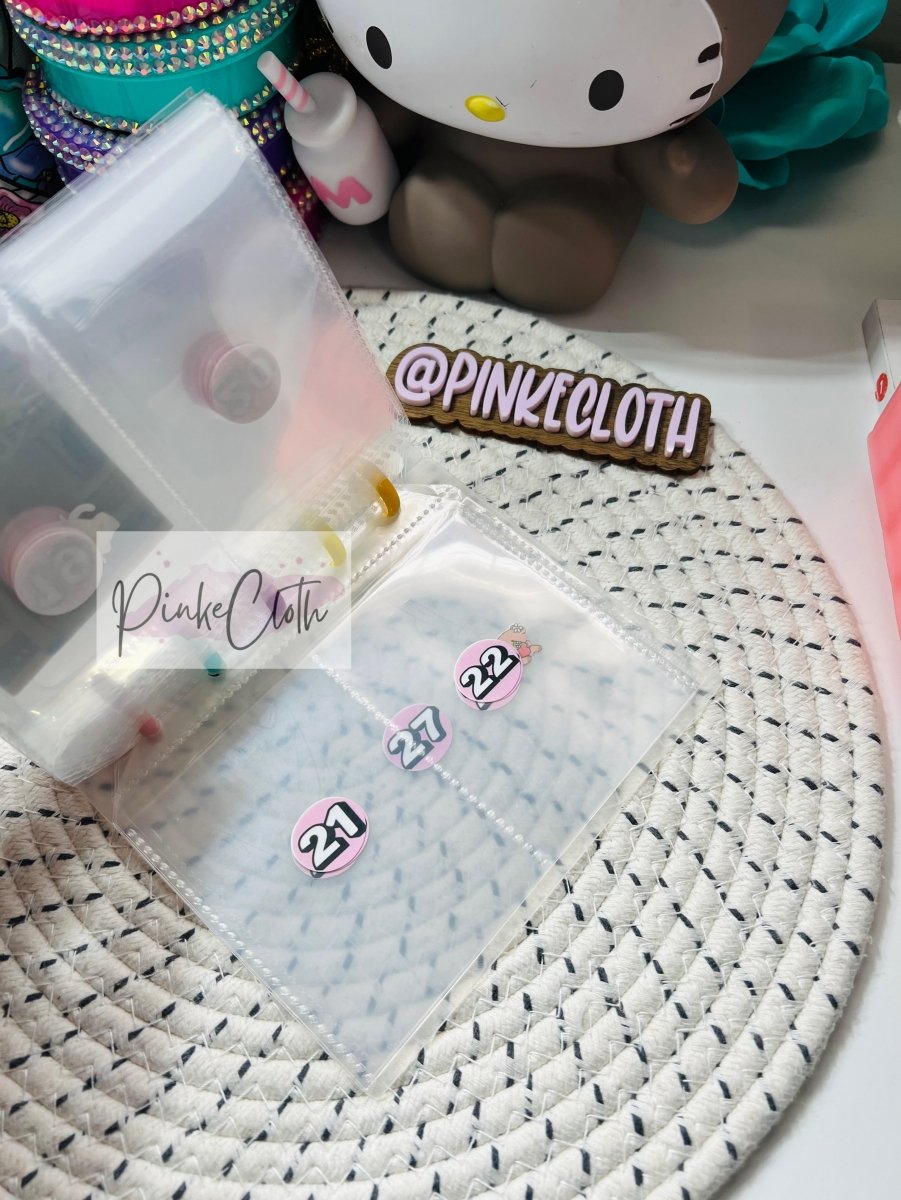 Available at 7:00pm ❤️ NEW REUSABLE 26 Bi - weekly Savings Challenge Discbound Binder - PinkeCloth