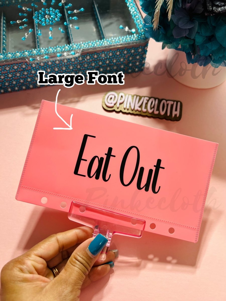 Barbie Pink A6 Custom Cash Envelopes - PinkeCloth