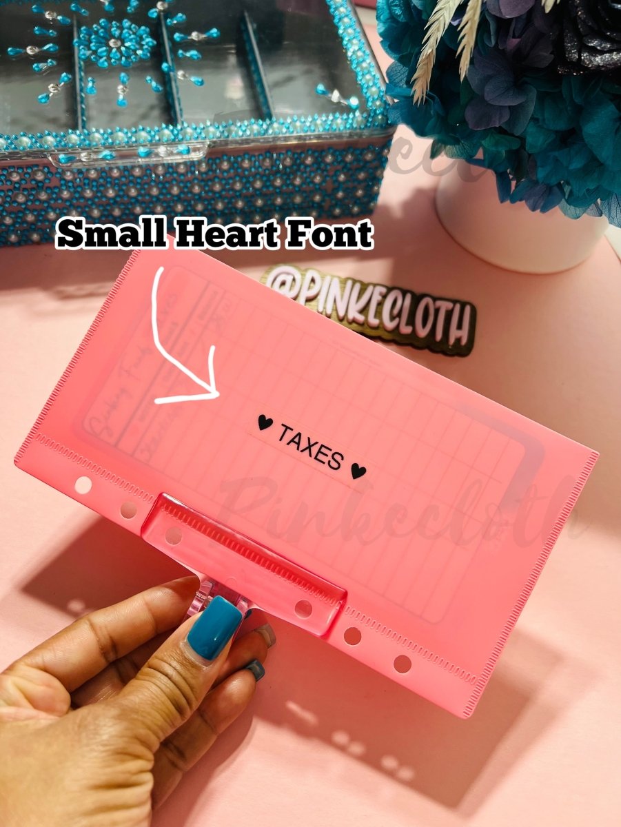Barbie Pink A6 Custom Cash Envelopes - PinkeCloth