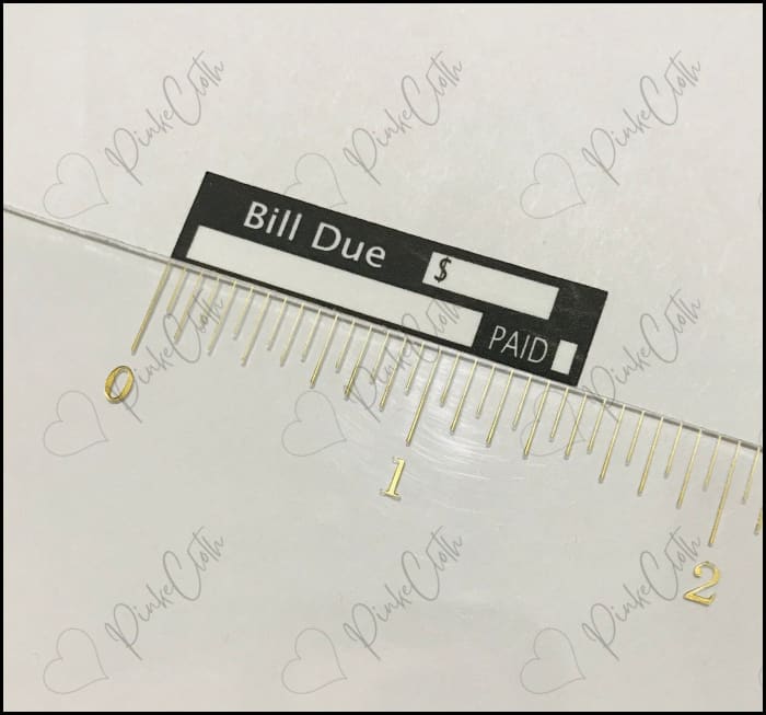 Bill Due Budget Stickers | Minimalist Planner Pay Bills Debt 22 Count