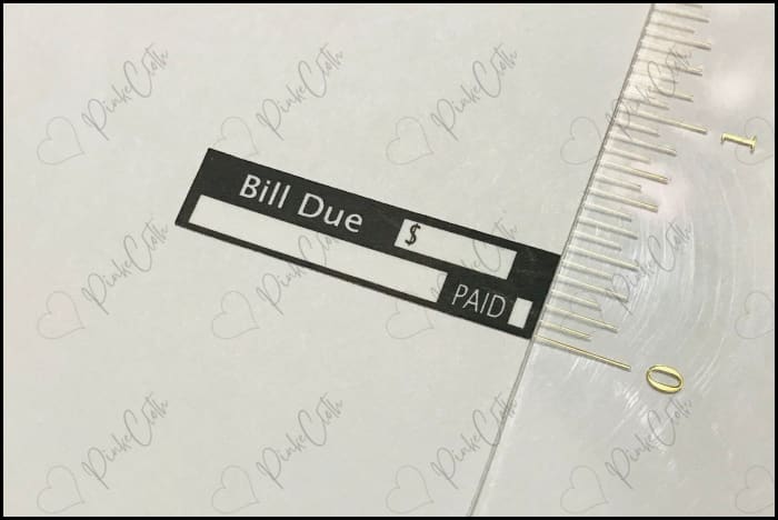 Bill Due Budget Stickers | Minimalist Planner Pay Bills Debt 22 Count