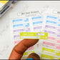 Bill Due Budget Stickers | Multi Colored Planner Pay Bills Debt Stick Ers 22 Count